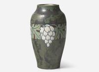 Charles Catteau for Boch Frères, Keramis Vase with Grapes