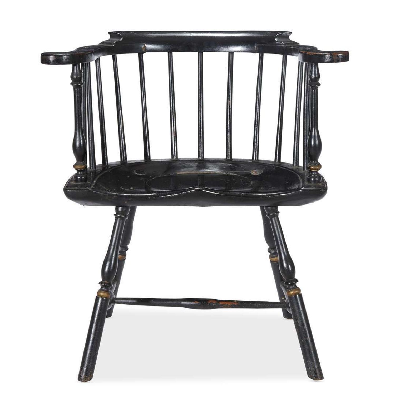 Painted low-back Windsor armchair Philadelphia, PA, late 18th century