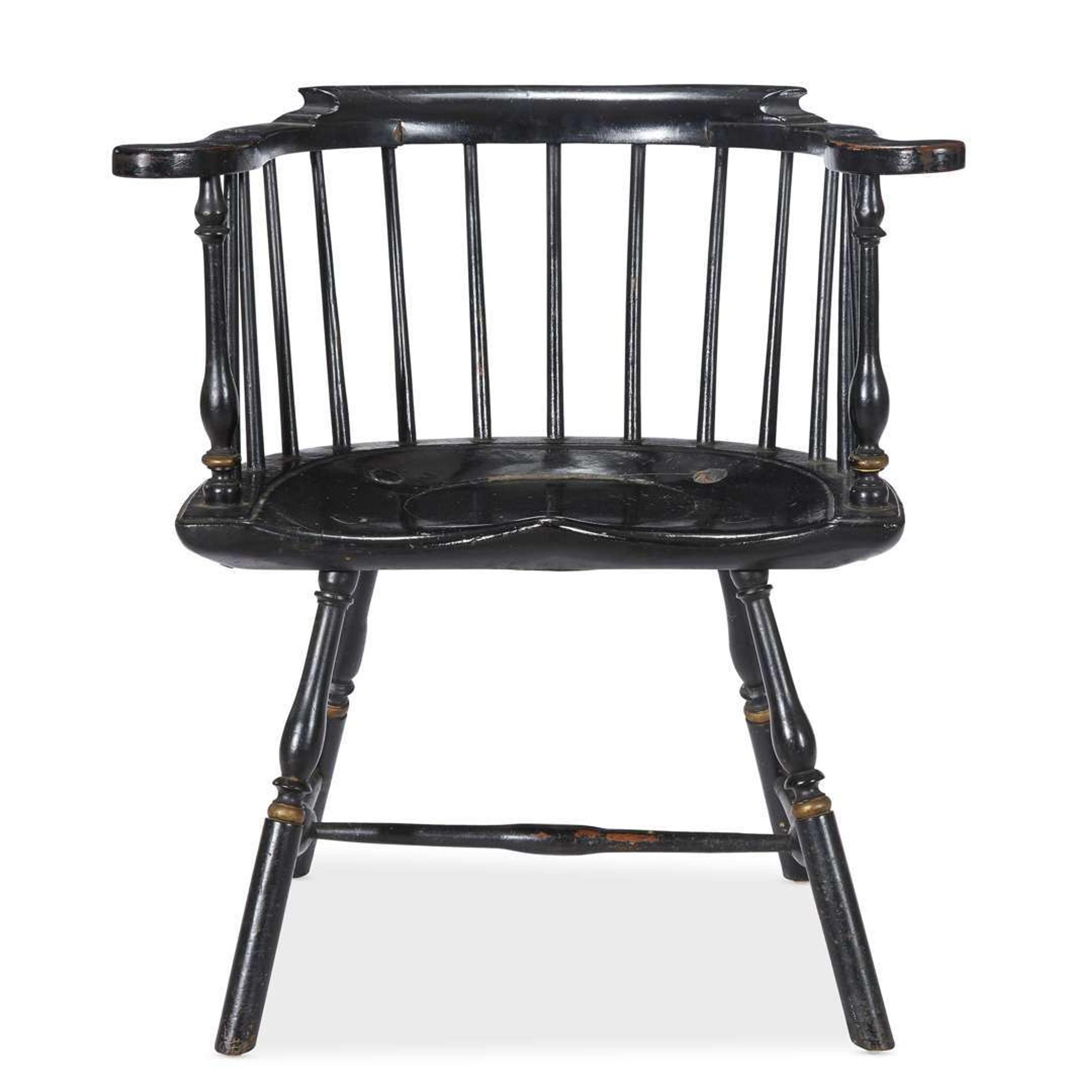 Painted low-back Windsor armchair Philadelphia, PA, late 18th century