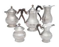 An Italian Silver Tea Service