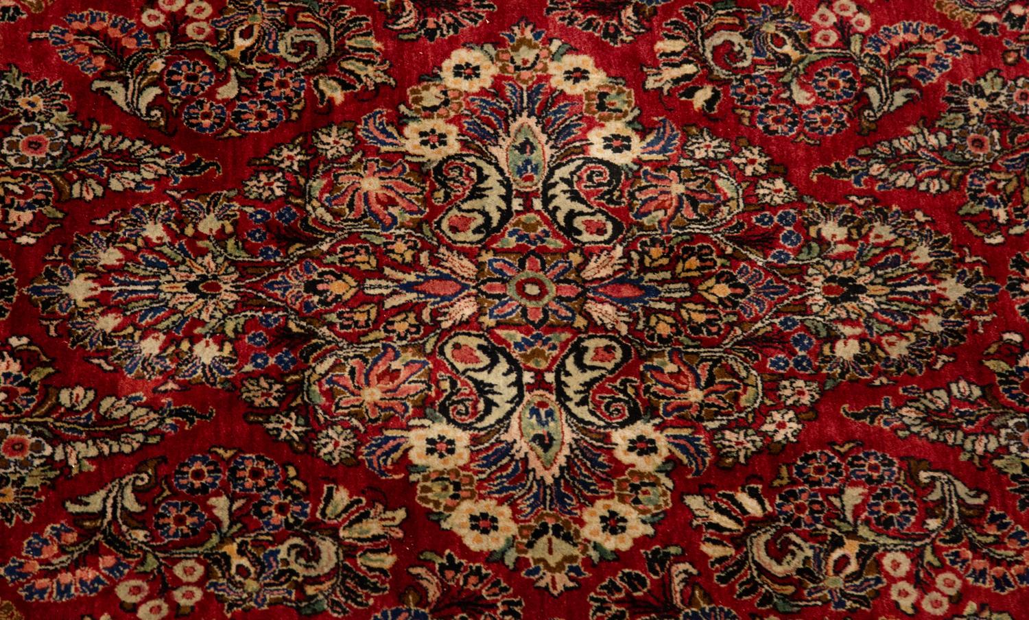 A Large Sarouk Wool Carpet