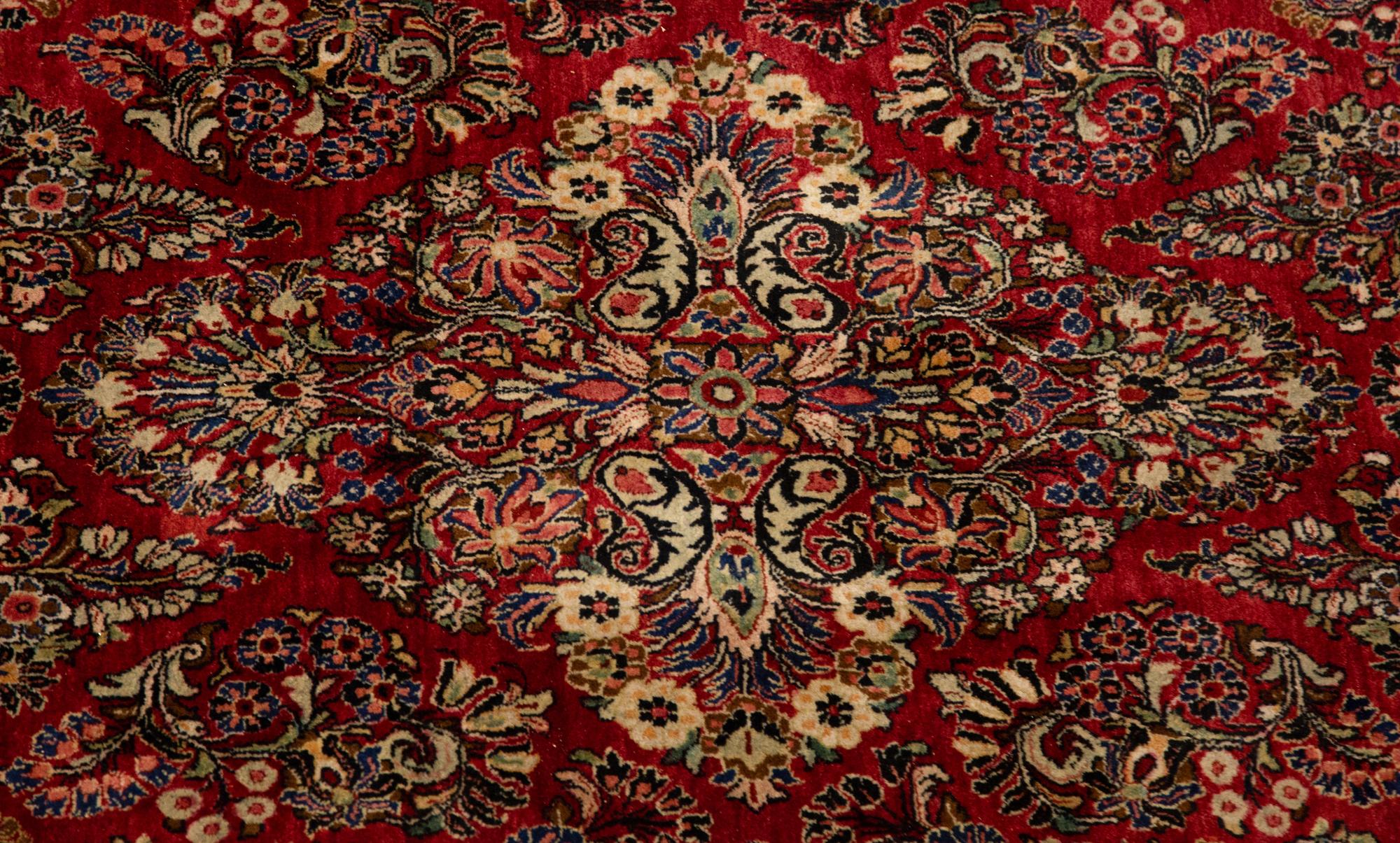 A Large Sarouk Wool Carpet