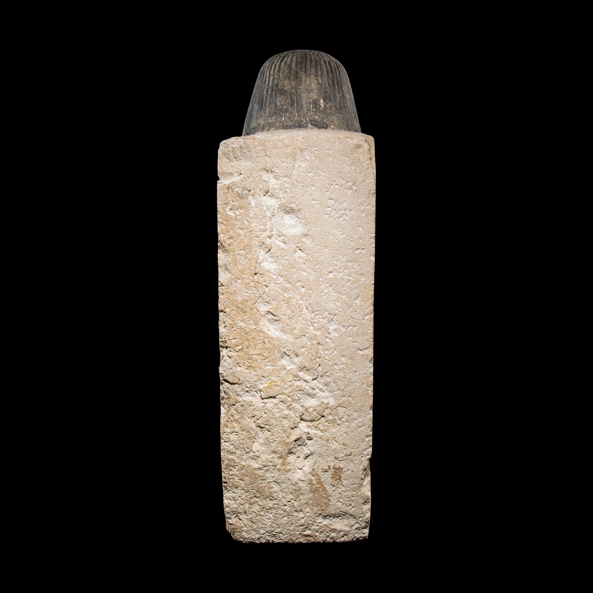 An Egyptian Painted Limestone Noblewoman