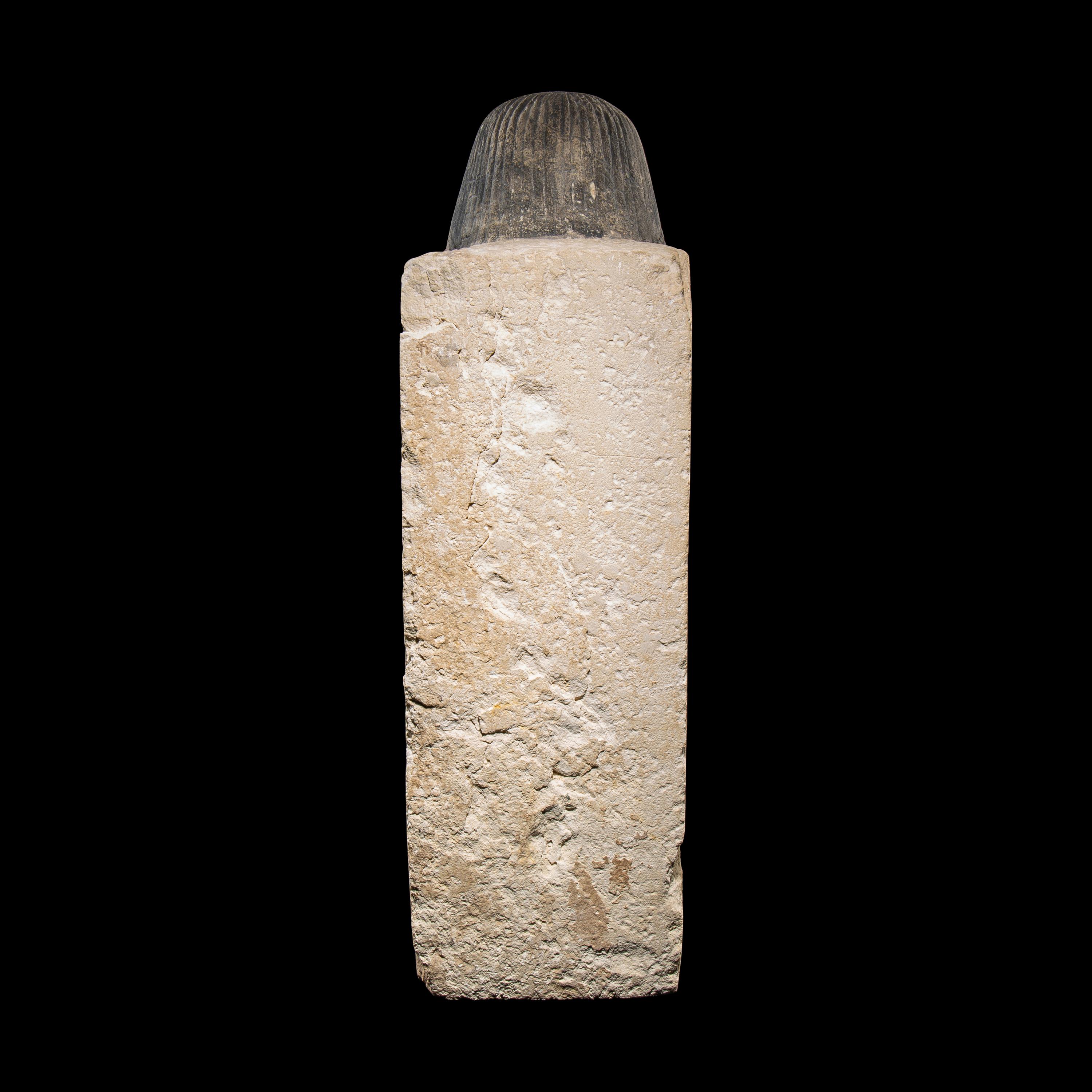 An Egyptian Painted Limestone Noblewoman