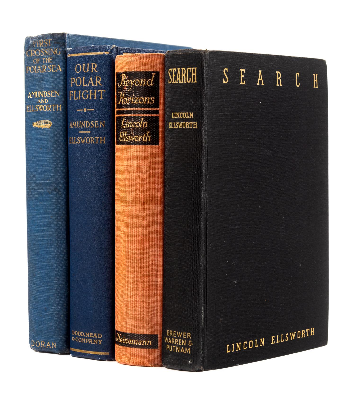 [AMUNDSEN AND ELLSWORTH - POLAR FLIGHT]. A group of 4 works, comprising: