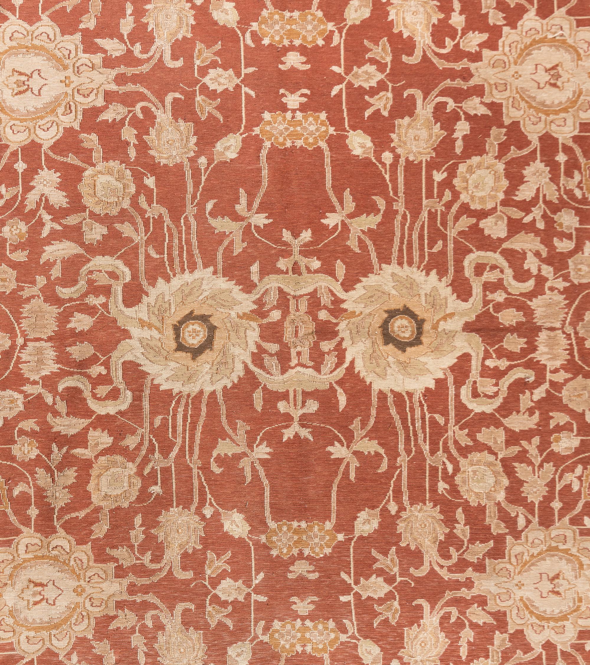 An Indo-Soumak Wool Rug
