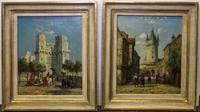 William Raymond Dommersen, (Dutch, active c. 1850-1927), The Eschenheimer Tower, Frankfurt and Gate of Cuarte, Valencia (a pair of work