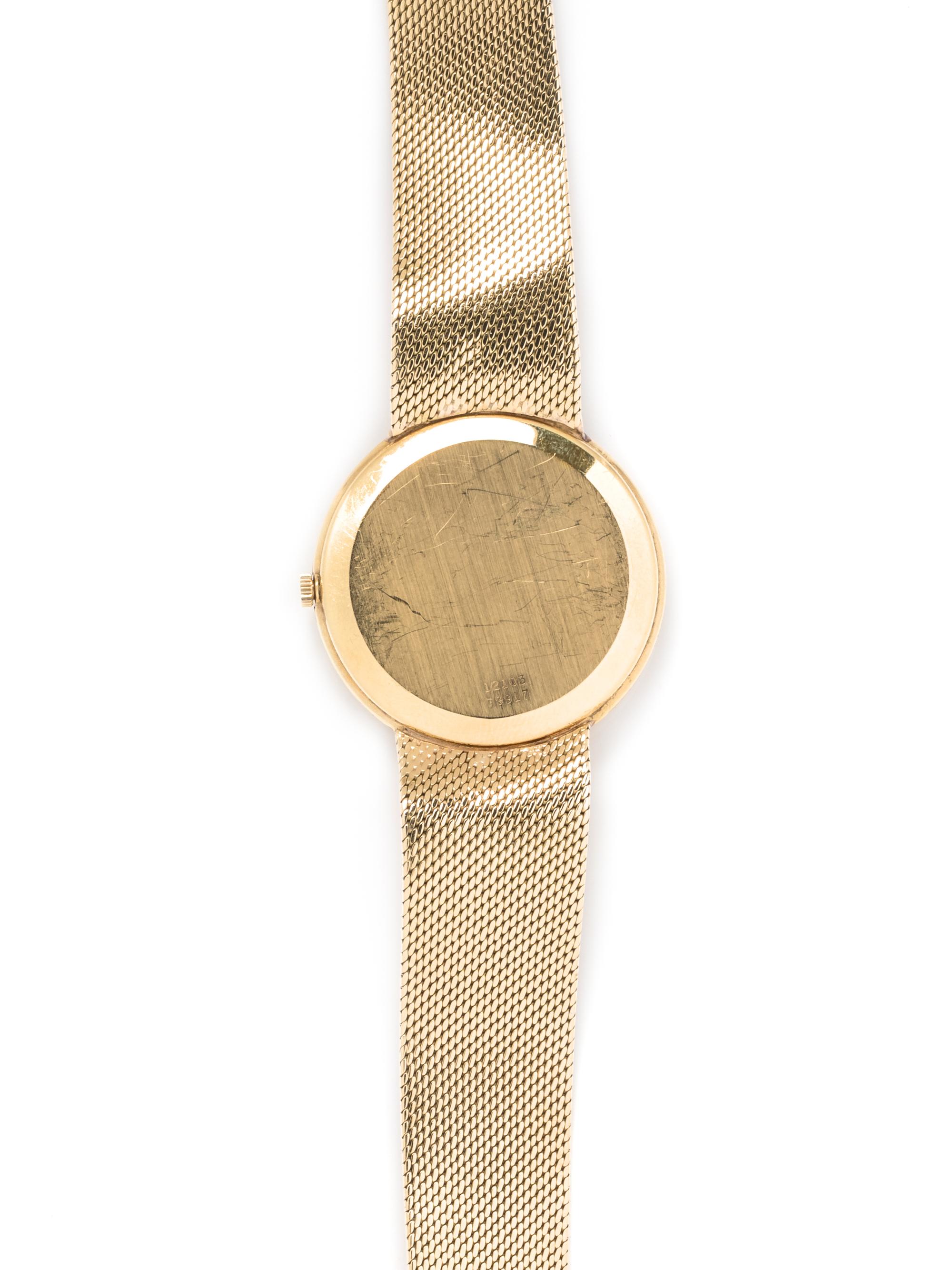 PIAGET, 18K YELLOW GOLD REF. 12103 WRISTWATCH