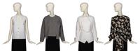 Four Designer Tops by Chanel, Geoffrey Beene, Gianfranco Ferré, and Adele Simpson
