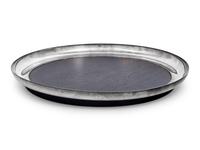 A Puiforcat Silver-Plate and Rosewood Tray