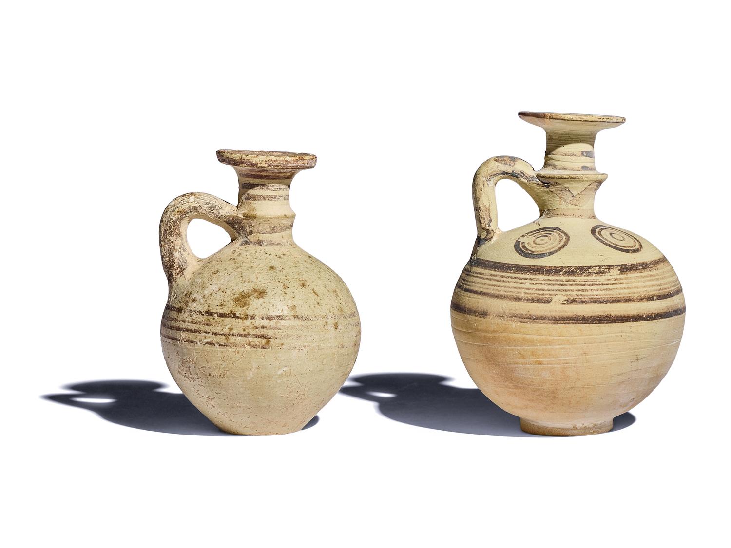 Two Cypriot Bichrome-Ware Jugs