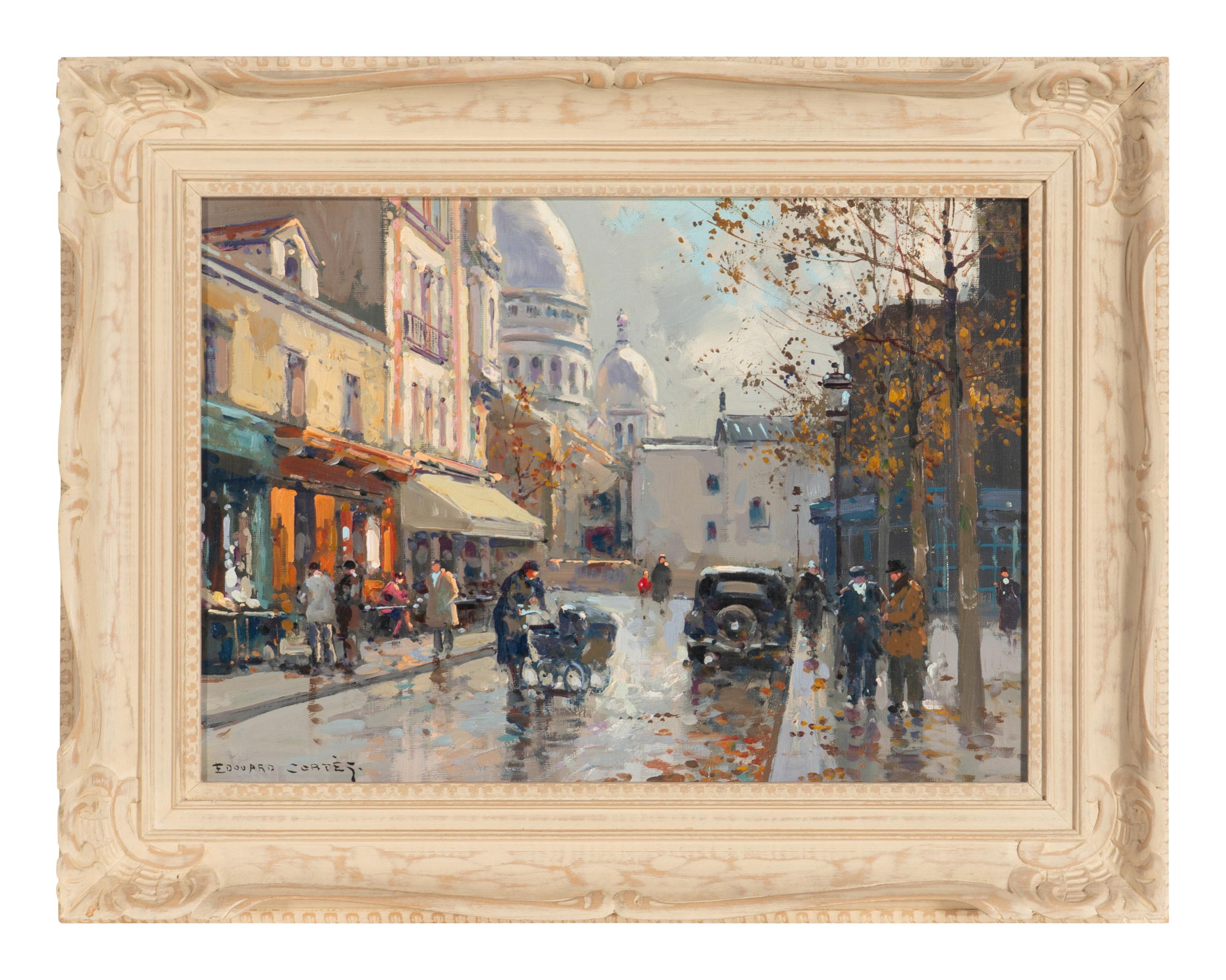 Edouard Léon Cortès (French, 1882-1969) — Montmartre, le Sacr é Coeur et la Place du Tertre