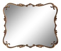 An Art Deco Style Cast Metal Mirror