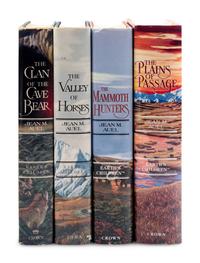 AUEL, Jean M. (b. 1936). A group of 4 INSCRIBED FIRST EDITIONS from the Earth's Children series, comprising: