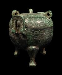 A Chinese Archaic Style Bronze Ding Vessel