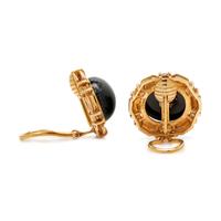 YELLOW GOLD, DIAMOND AND MULTIGEM CONVERTIBLE EARCLIPS