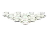 A Royal Tara Trellis Shamrock Porcelain Dinner Service