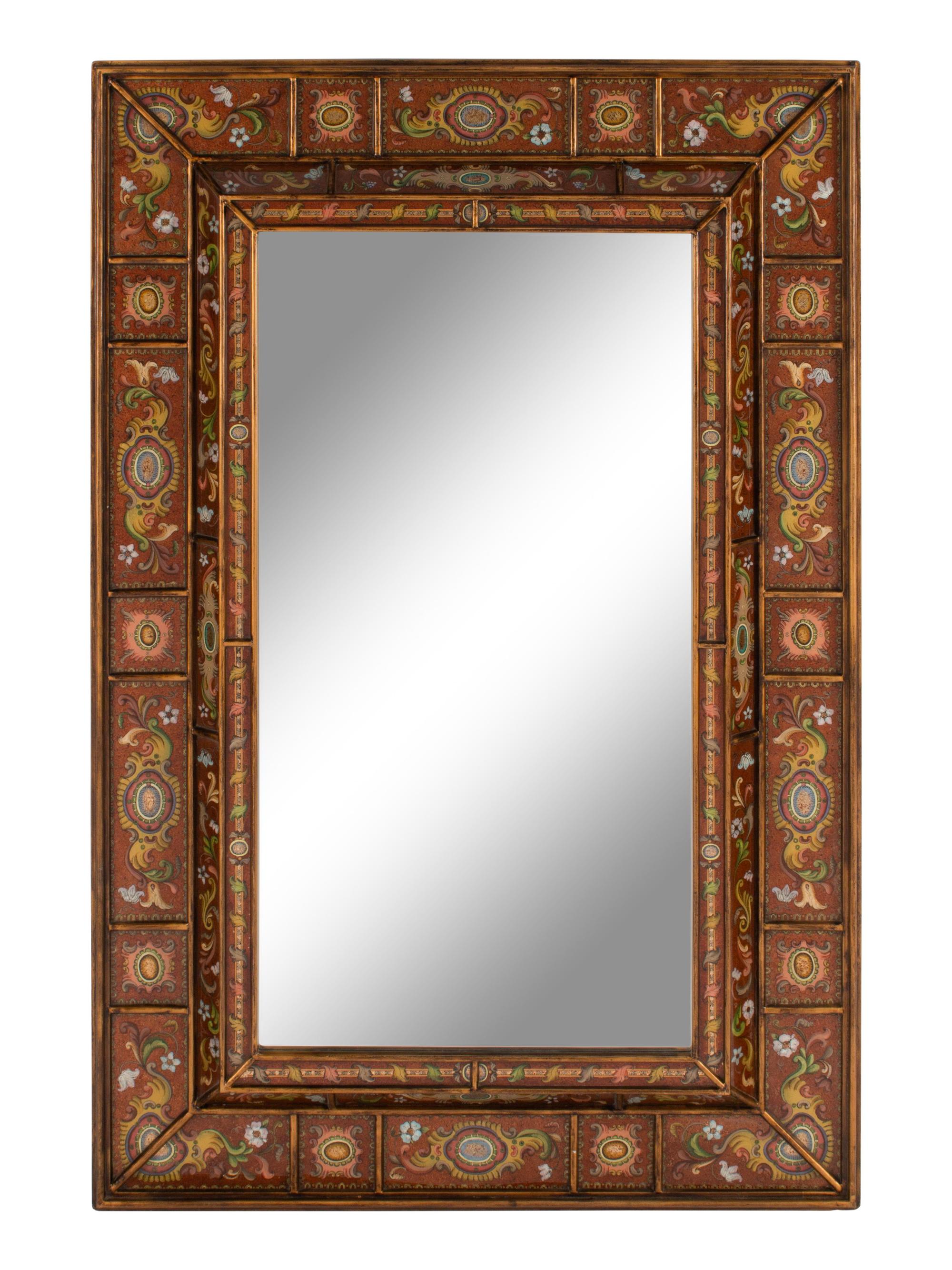 An Italian Style Églomisé Mirror