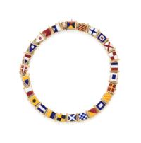 ANTIQUE, NAUTICAL FLAG BRACELET