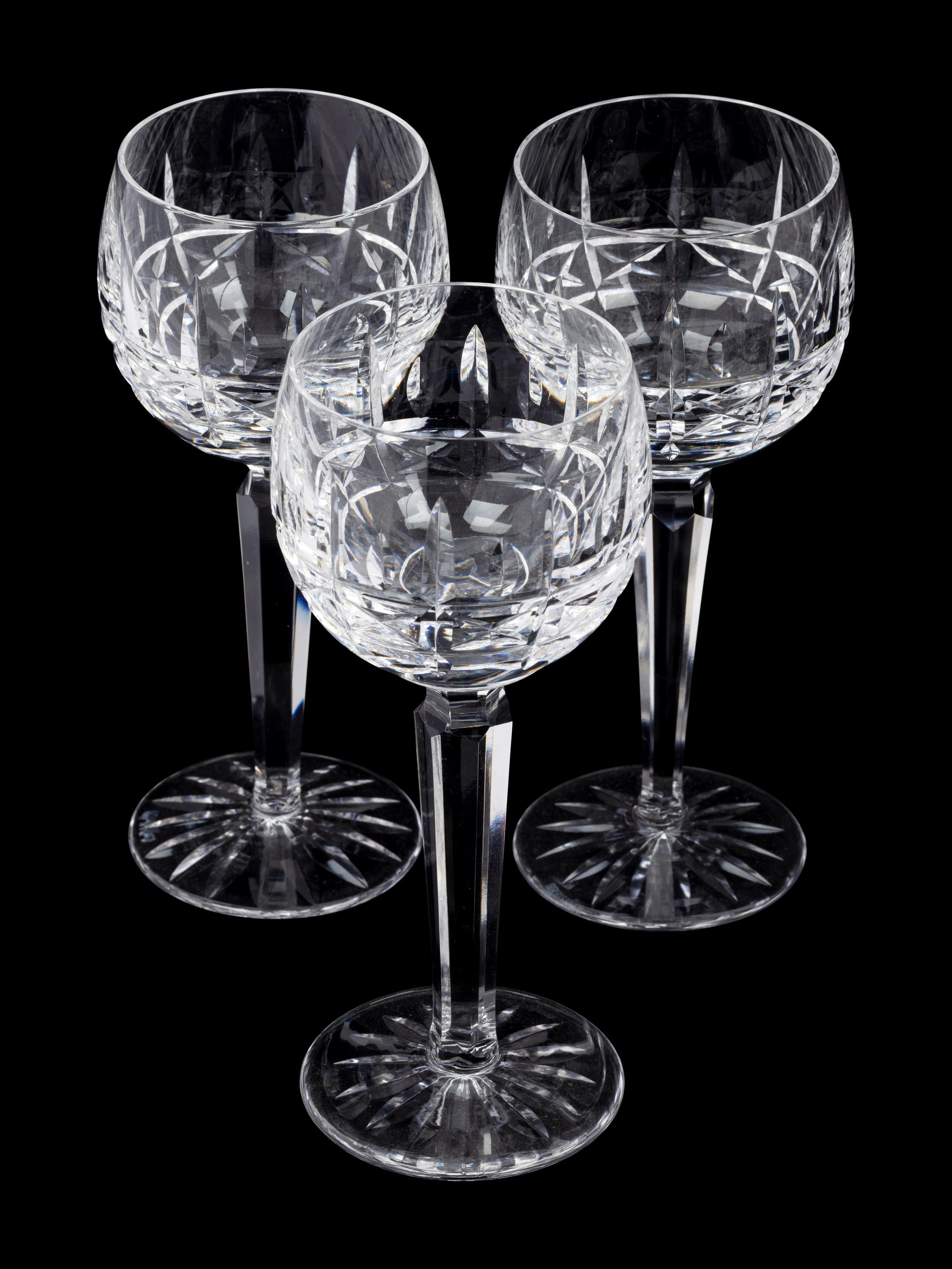 A Waterford Cut Glass Stemware Service