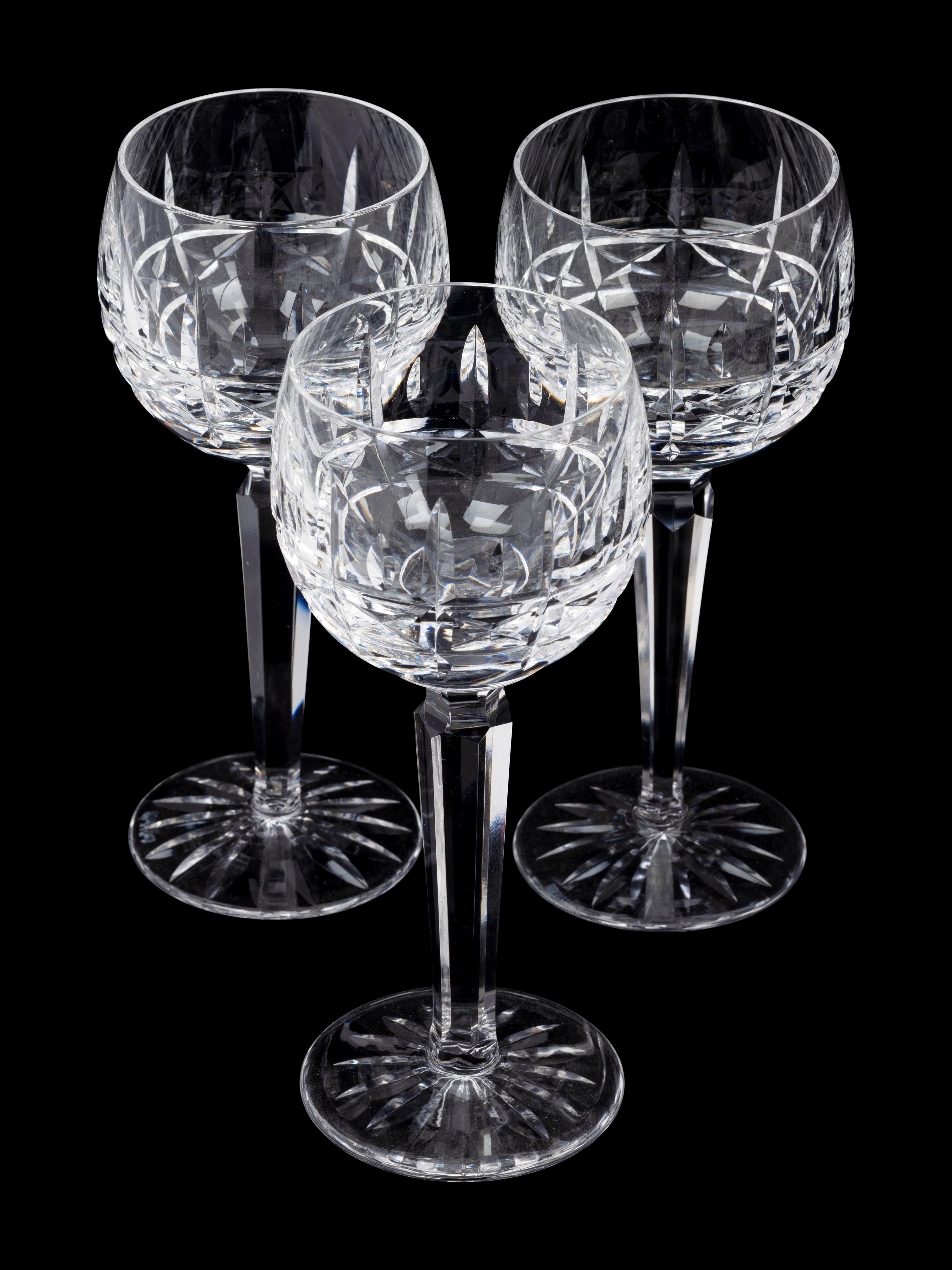 A Waterford Cut Glass Stemware Service