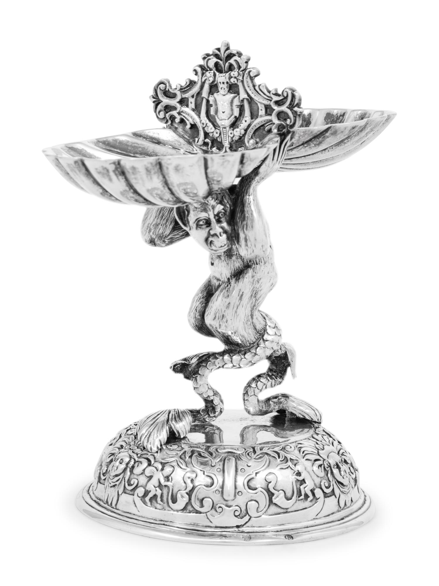 A German Silver Figural Master Salt