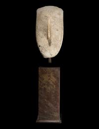 A Large Cycladic Marble Head