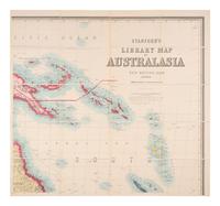 STANFORD, Edward (1827-1904). Stanford's Library Map of Australasia. London: Edward Stanford, 1925.