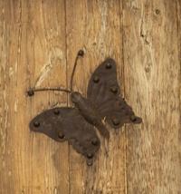 A Pair of Continental Iron Mounted Weathered Oak Doors — 19th Century