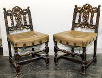 A Set of Six Renaissance Revival Dining Chairs Height 36 inches. — CENTURY FURNITURE COMPANY, GRAND RAPIDS, MICHIGAN, 1900-1942