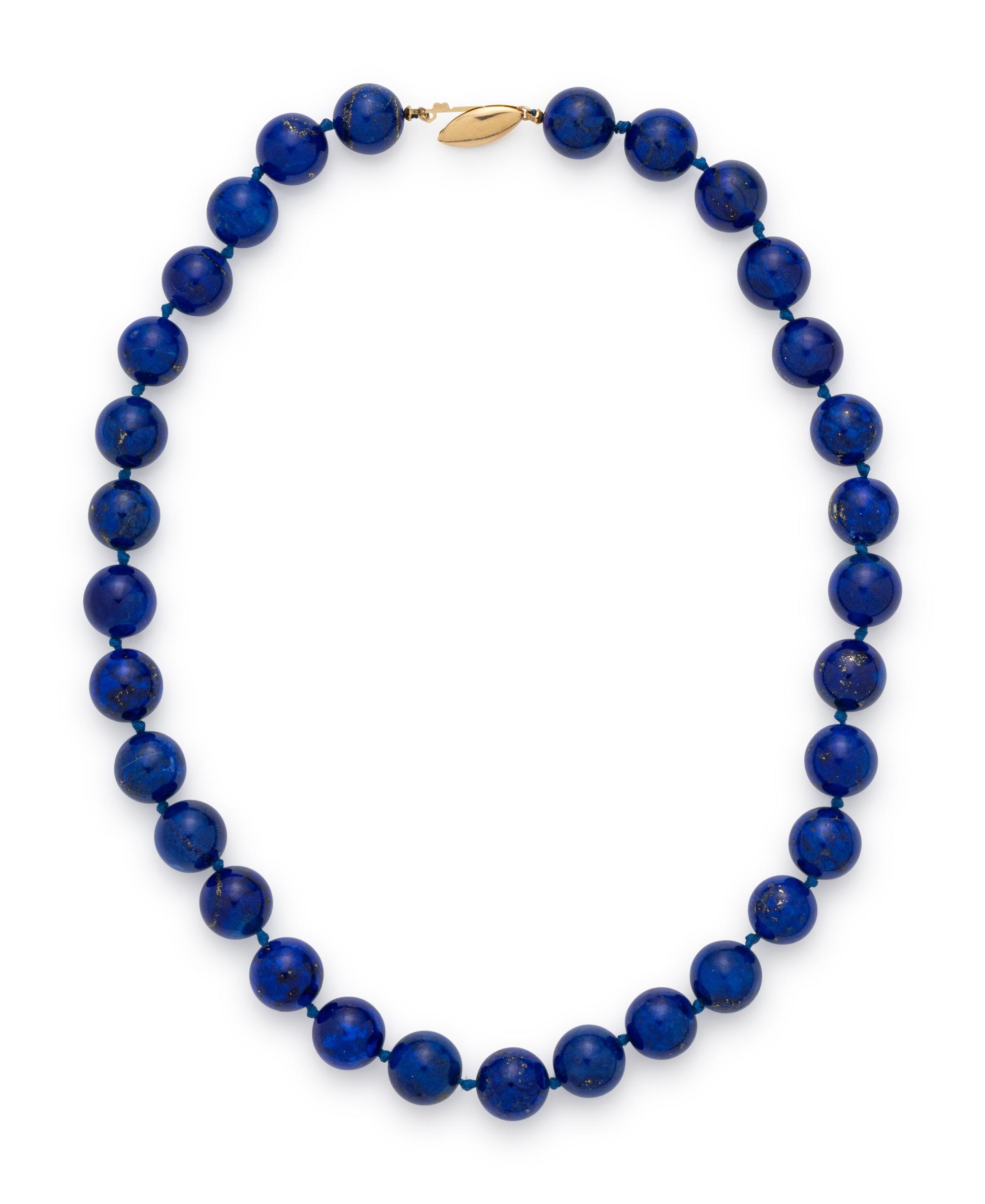 LAPIS LAZULI BEAD NECKLACE