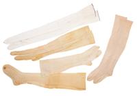 Collection of Twenty One Silk and Cotton Stockings, 19th and Early 20th Century