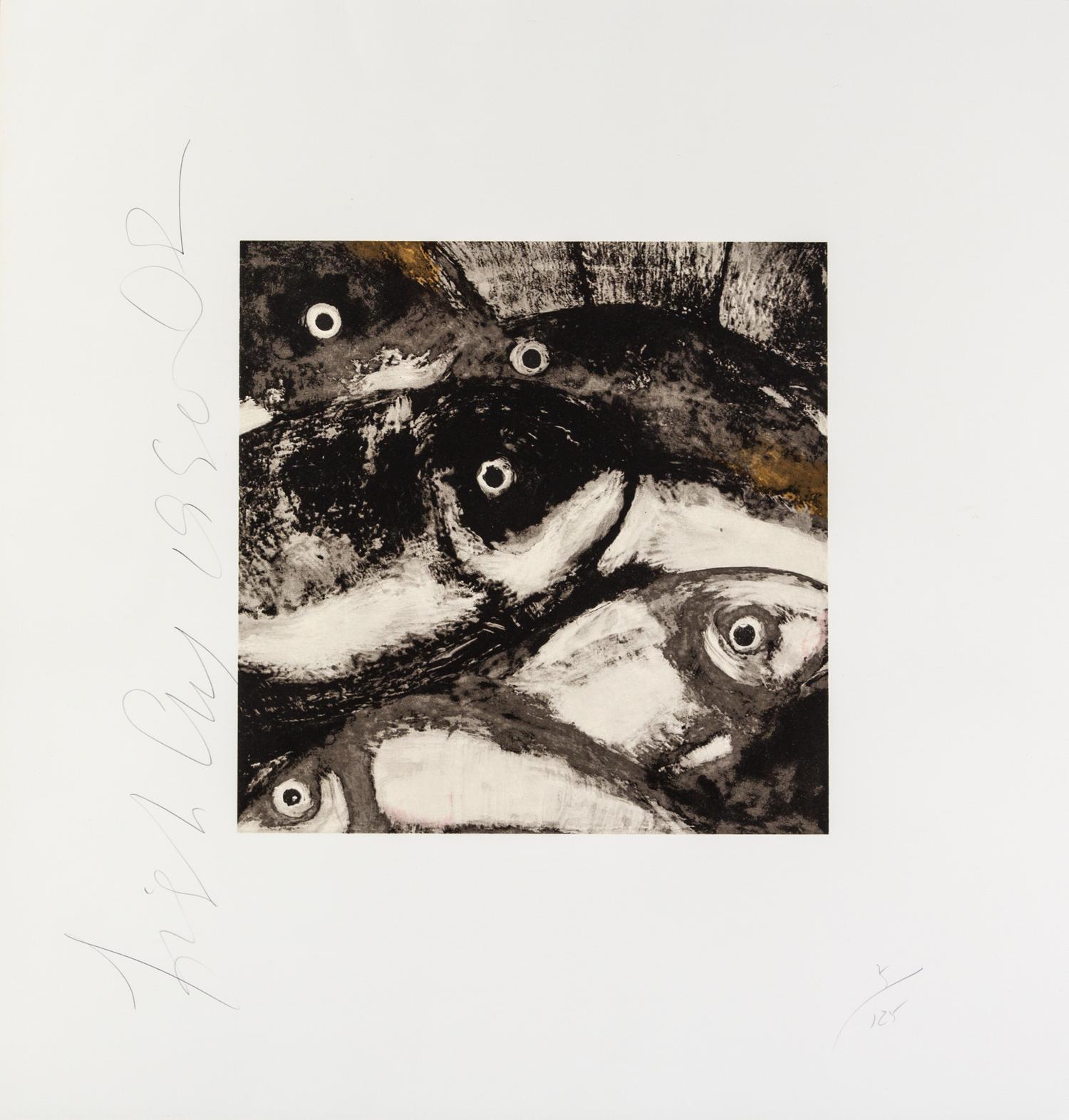 Donald Sultan, (American, b. 1951), Fish, 1990 (from Fruits and Flowers)