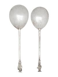 Two English Silver Apostle Spoons