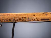 Western Great Lakes Twisted and Decorated Pipe Stem, with Inlaid Catlinite Bowl