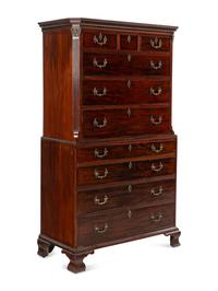 A George III Mahogany Chest-on-Chest