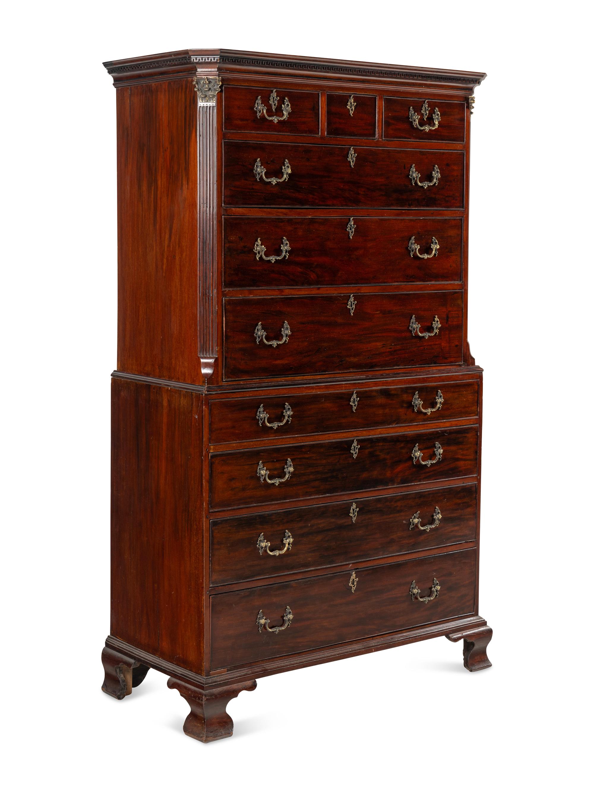 A George III Mahogany Chest-on-Chest