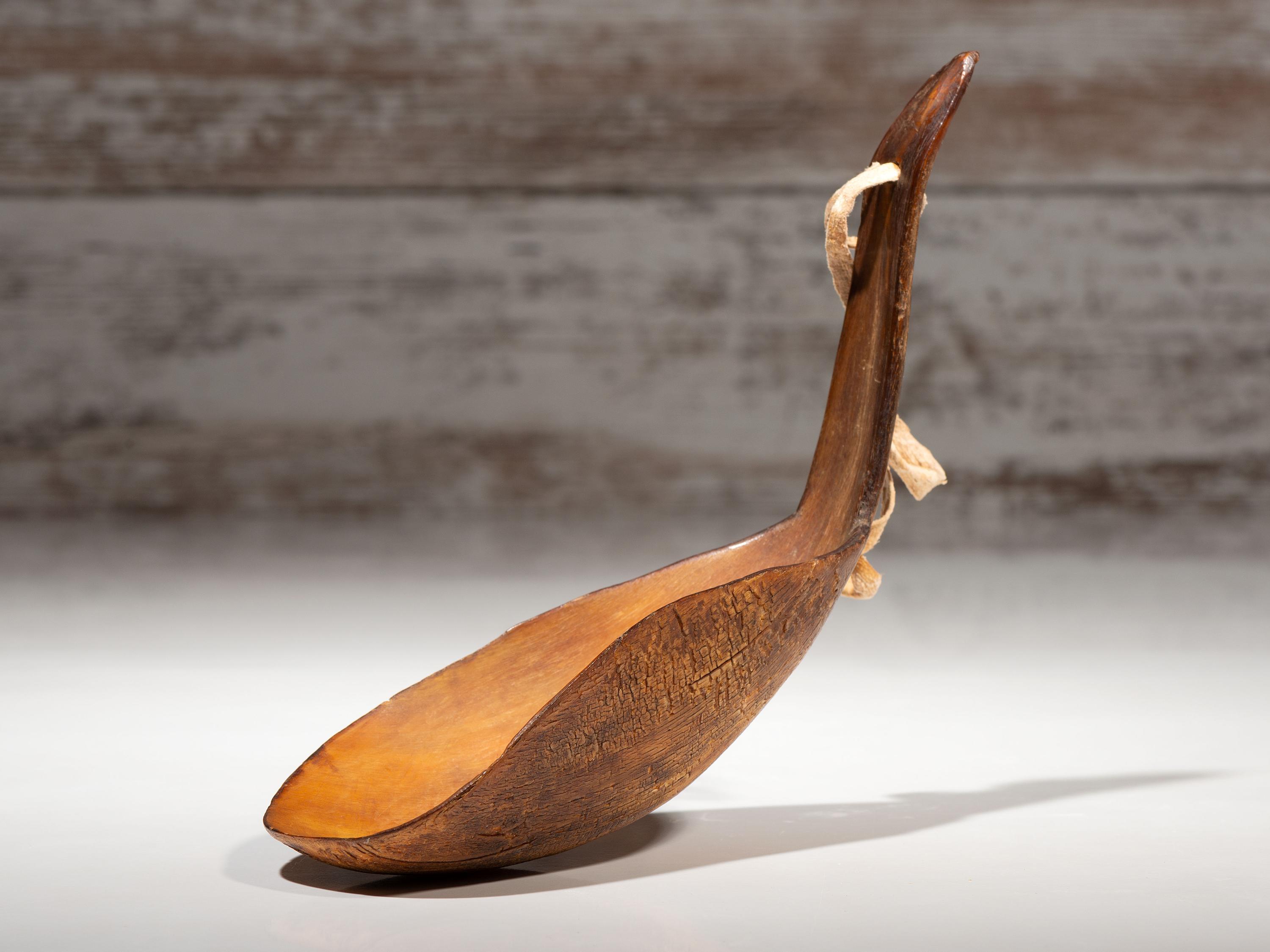 Plains Decorated Horn Ladle