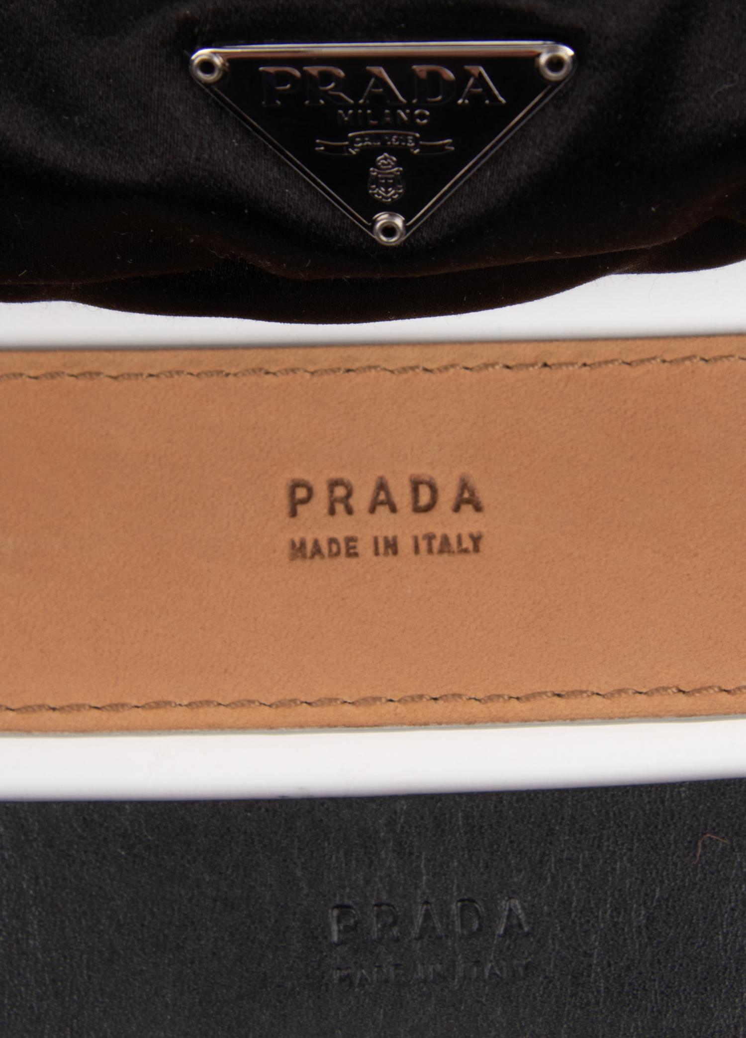 Prada, Satin Handbag & Two Belts