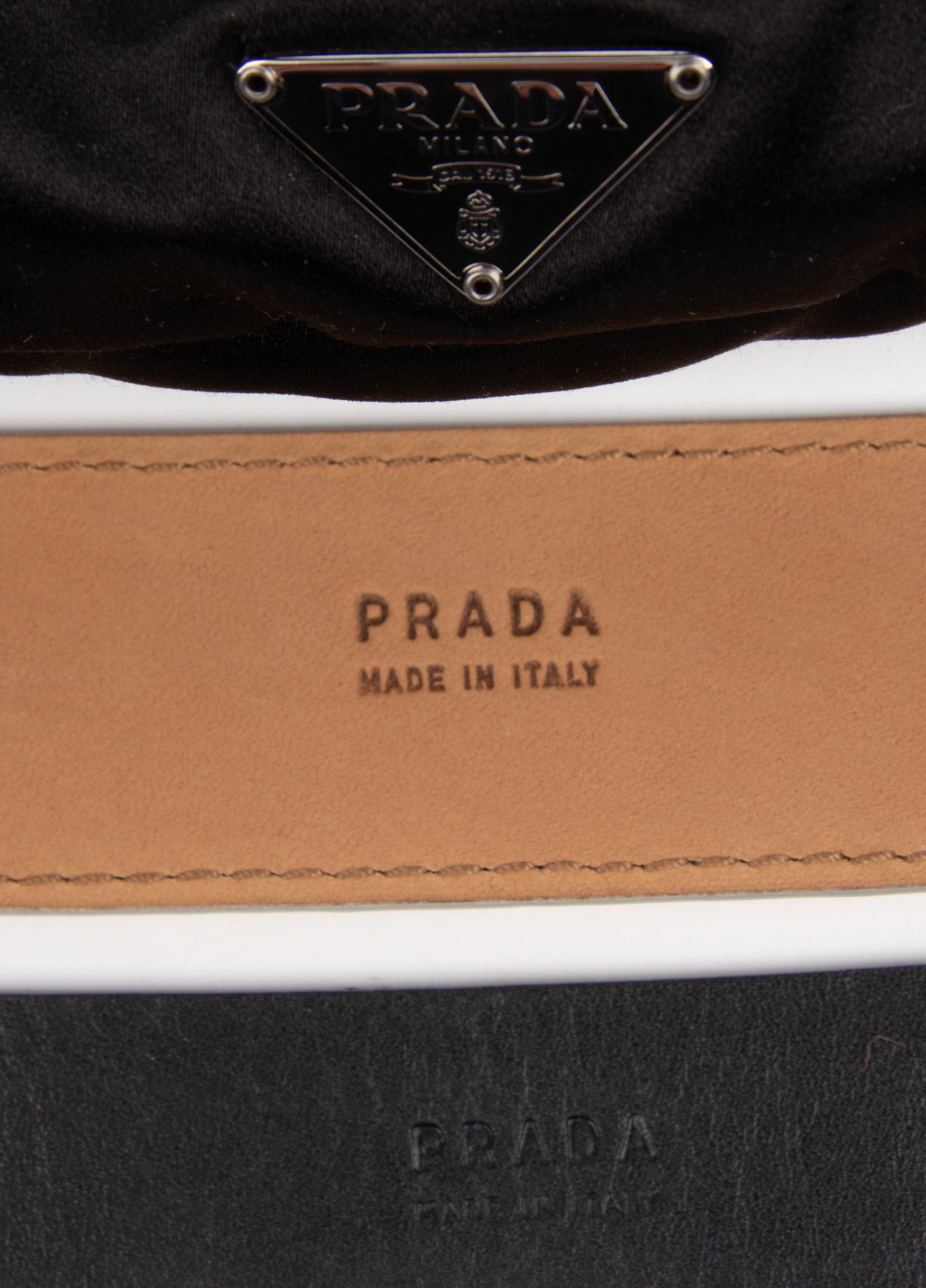 Prada, Satin Handbag & Two Belts