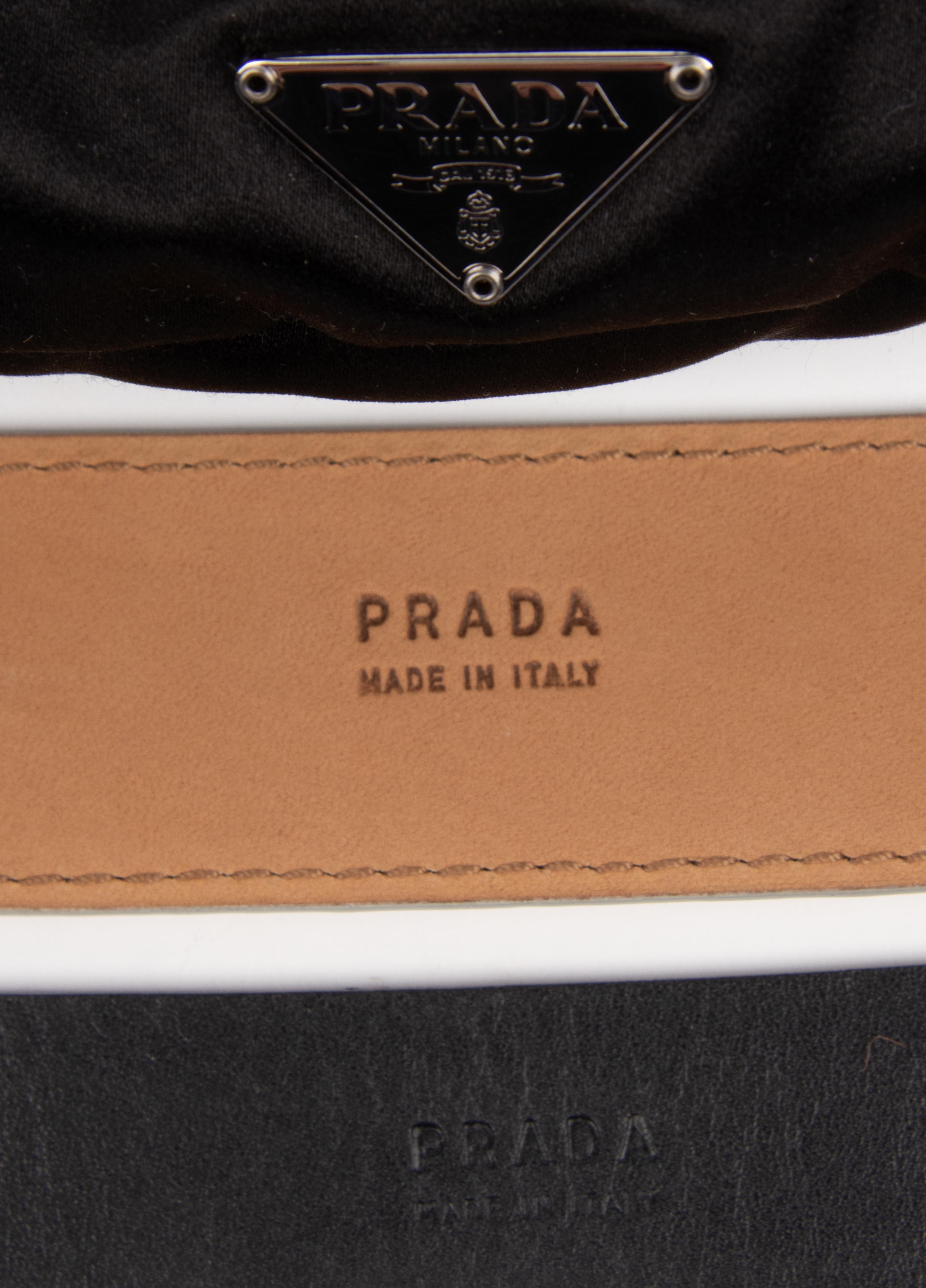 Prada, Satin Handbag & Two Belts