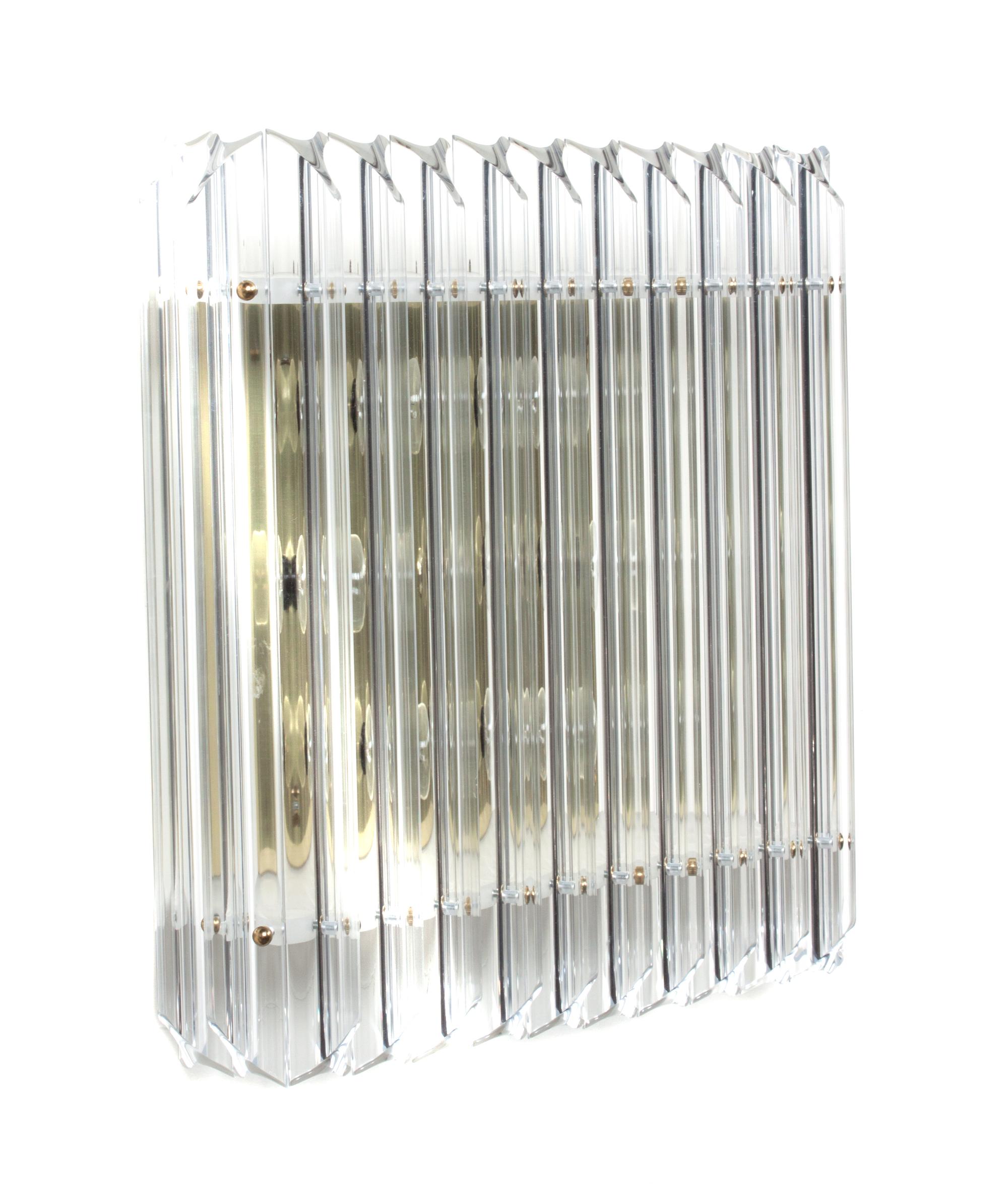 An Italian Glass Sconce Width 18 inches. — SECOND HALF 20TH CENTURY
