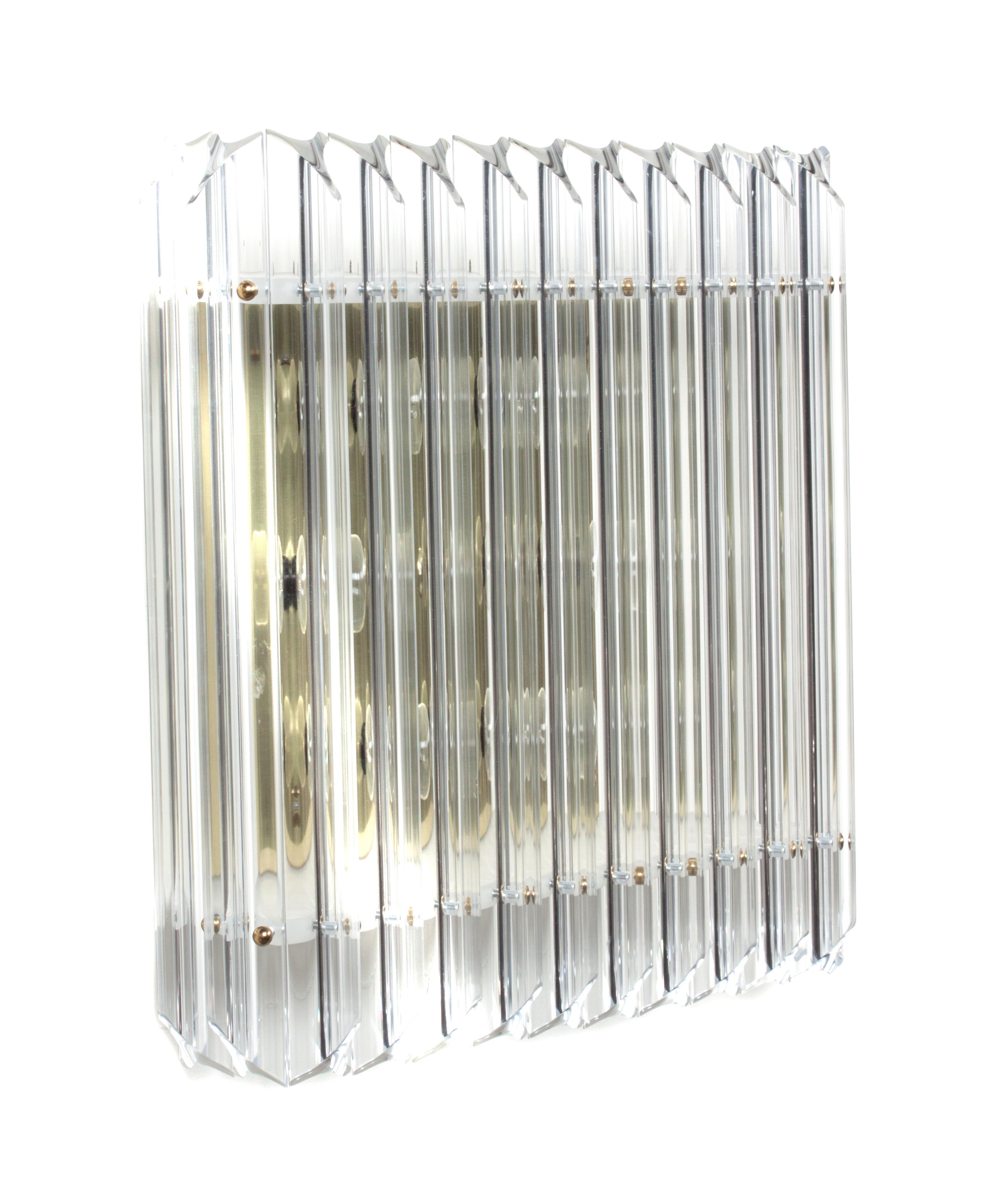 An Italian Glass Sconce Width 18 inches. — SECOND HALF 20TH CENTURY