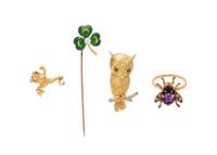 COLLECTION OF NATURE THEMED JEWELRY