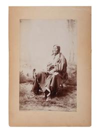 [NATIVE AMERICANS]. [ANDERSON, John A., photographer (1869-1948)]. Two photographs of Sioux Indians, incl. Two Strikes.
