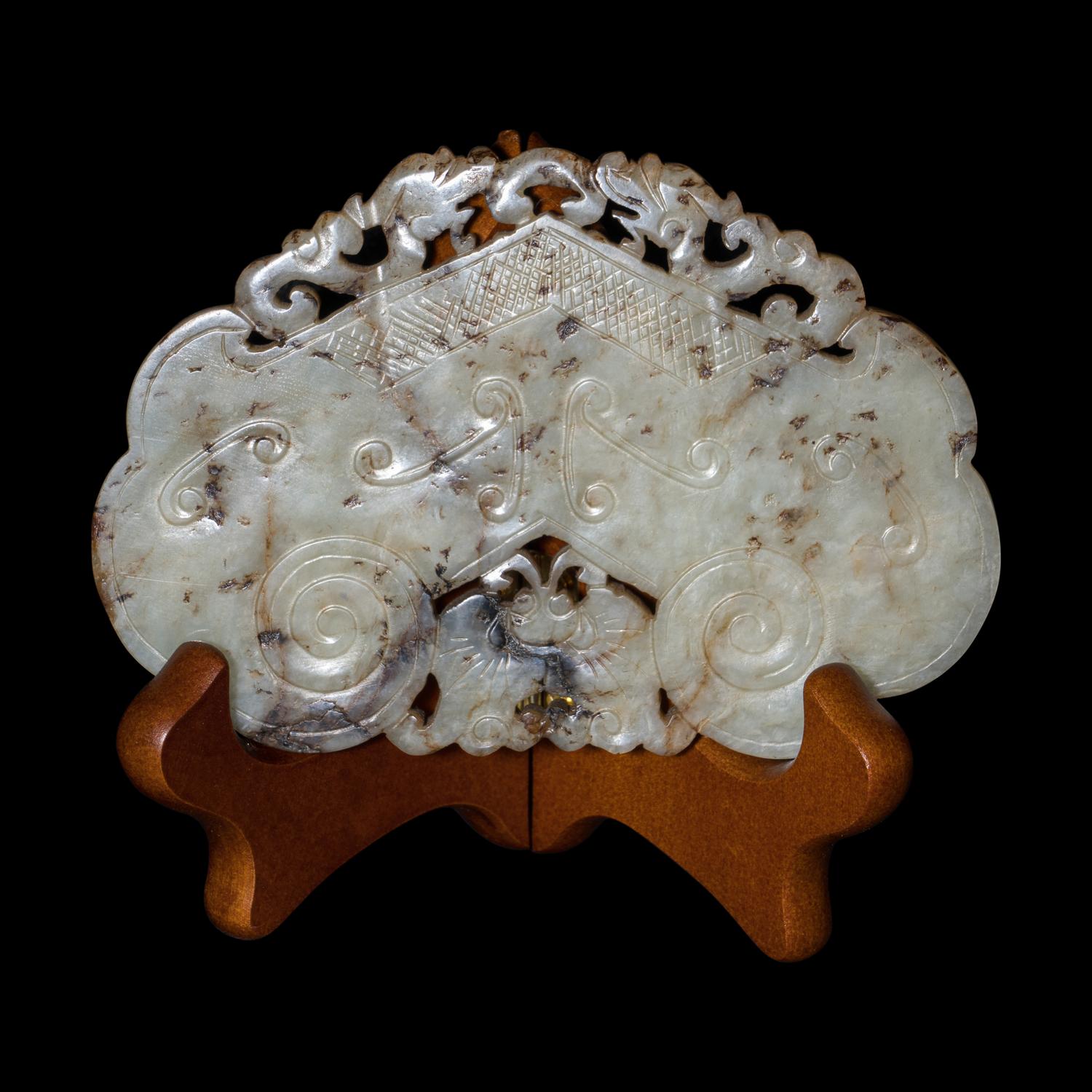 Two Chinese Jade and Jadeite Plaques