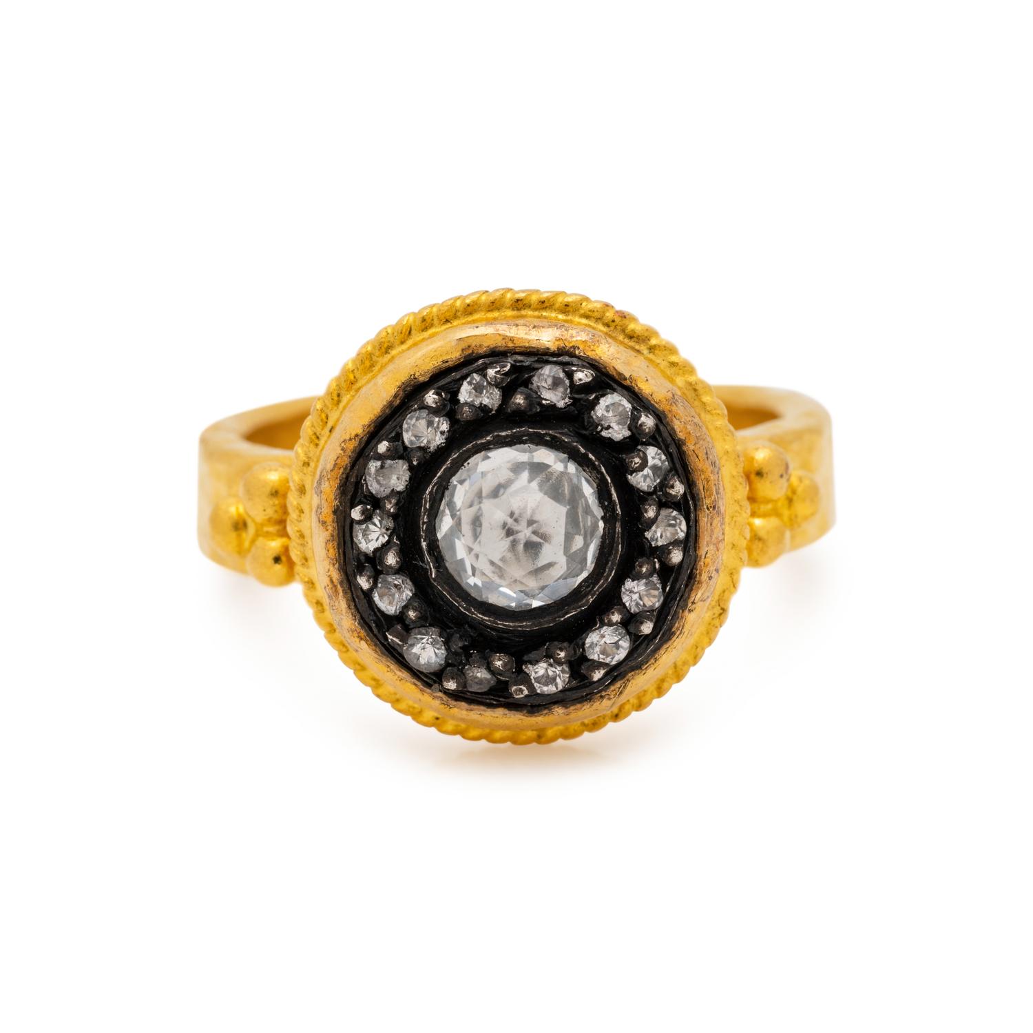 ARA, HIGH KARAT GOLD AND DIAMOND RING