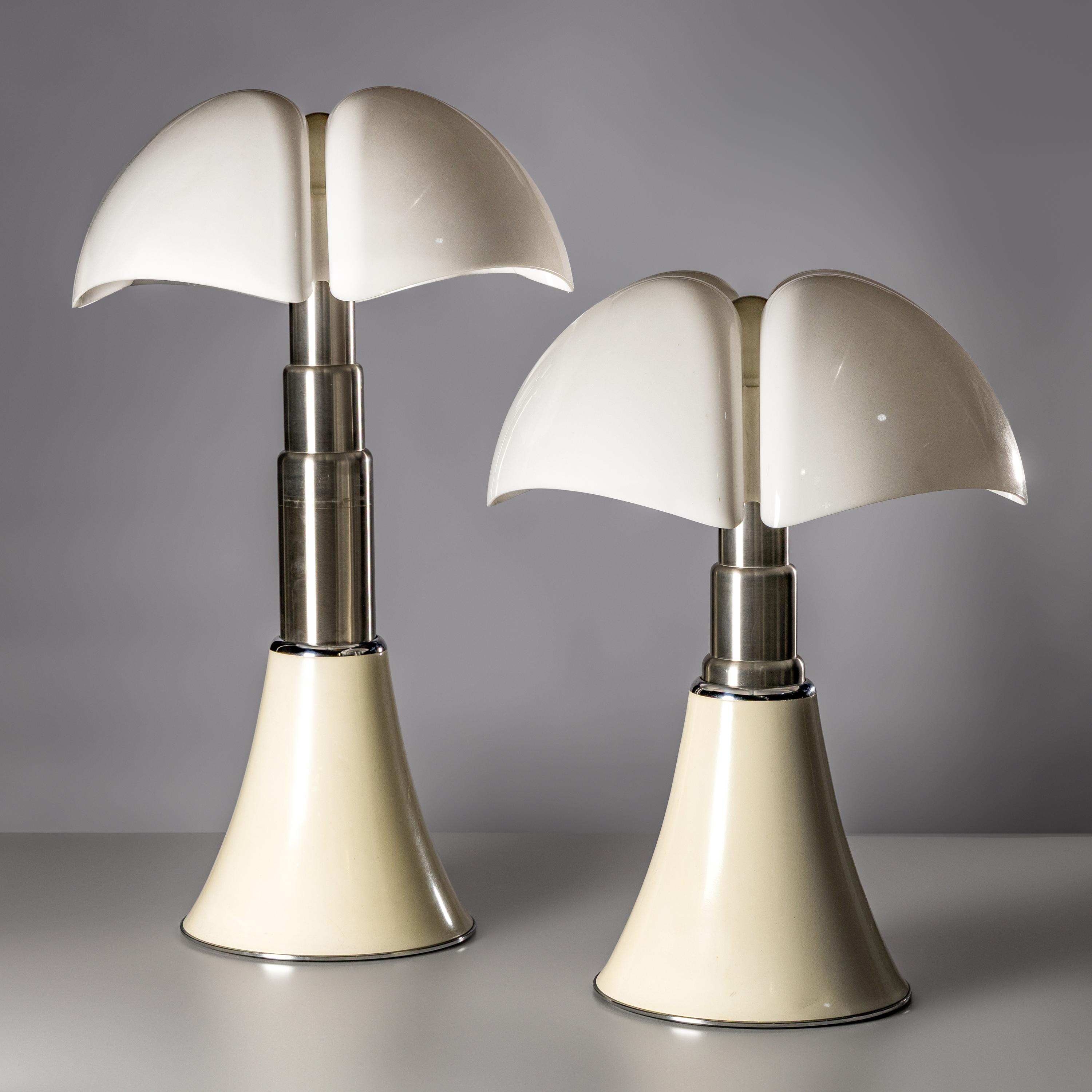 Gae Aulenti (Italian, 1927–2012) — Pair of Pipistrello Lamps, model 620, c. 1968 for Martinelli-Luce