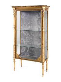 A Giltwood Vitrine Cabinet