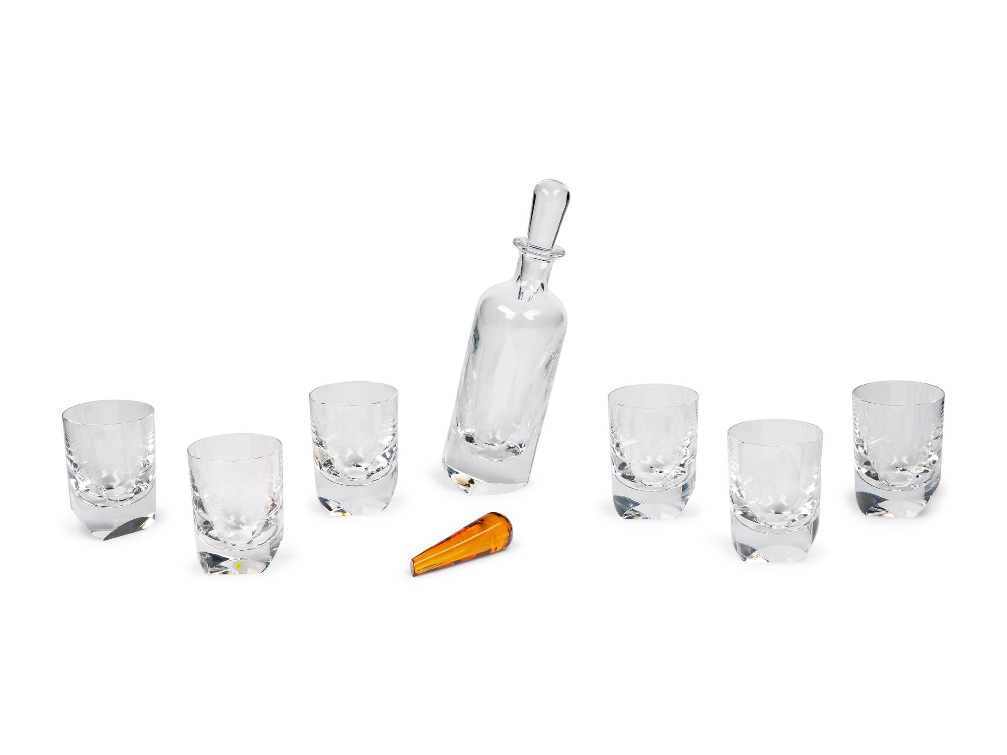 A Baccarat Vertige Cased Decanter Set